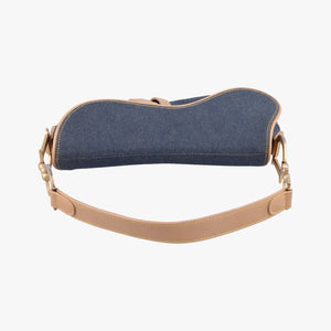 Vintage Christian Dior Saddlebags Blue Denim handbag | stylenewstar