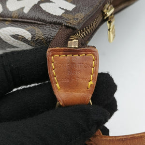 Secondhand Louis Vuitton Monogram Graffiti Pochette Accessoires Brown×Argent Monogram Graffiti M92192 handbag | stylenewstar