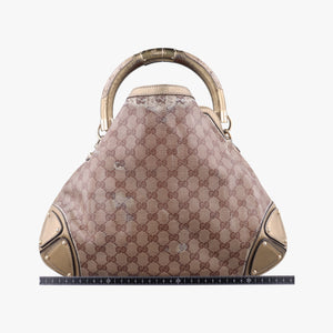 Secondhand Gucci Indy Babouska beige×Multicolour PVC coated canvas 185566 shoulderbag | stylenewstar