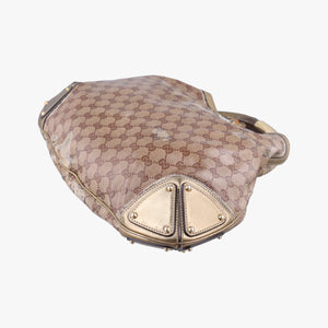 Secondhand Gucci Indy Babouska beige×Multicolour PVC coated canvas 185566 shoulderbag | stylenewstar