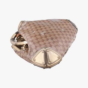Secondhand Gucci Indy Babouska beige×Multicolour PVC coated canvas 185566 shoulderbag | stylenewstar