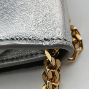 Secondhand Yves Saint Laurent KATE Silver Leather 354120 shoulderbag | stylenewstar