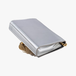 Secondhand Yves Saint Laurent KATE Silver Leather 354120 shoulderbag | stylenewstar