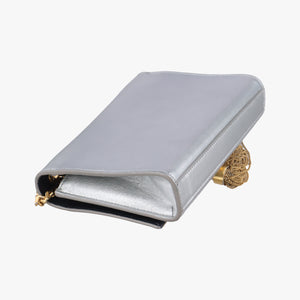 Secondhand Yves Saint Laurent KATE Silver Leather 354120 shoulderbag | stylenewstar