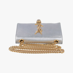 Secondhand Yves Saint Laurent KATE Silver Leather 354120 shoulderbag | stylenewstar