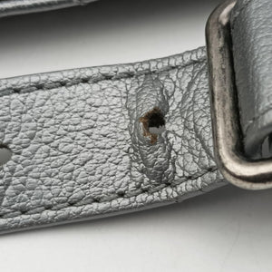 Pre-owned Chanel Matelasse Silver Leather A94102 bum bag/waist bag | stylenewstar