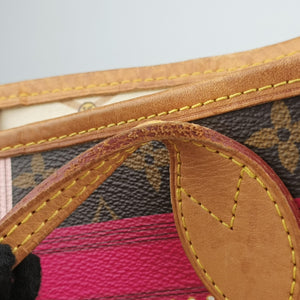 Pre-owned Louis Vuitton Neverfull MM Summer Trunk brown×Multicolor Monogram Canvas M41390 shoulderbag | stylenewstar