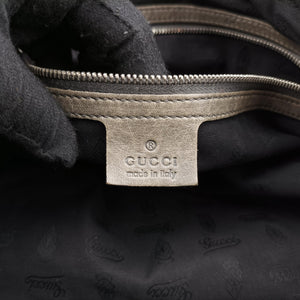 Pre-owned Gucci Medium Bamboo Green Leather 232959 handbag | stylenewstar