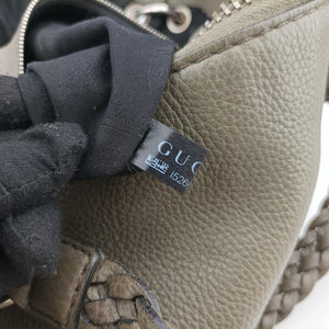 Pre-owned Gucci Medium Bamboo Green Leather 232959 handbag | stylenewstar