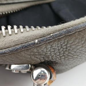 Pre-owned Gucci Medium Bamboo Green Leather 232959 handbag | stylenewstar