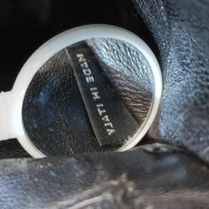 Pre-owned Prada Bicolor Saffiano Cuir Flap Blue x Black Leather×SAFFIANO Leather shoulderbag | stylenewstar