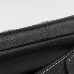 Pre-owned Christian Dior Saddle Black Leather handbag | stylenewstar