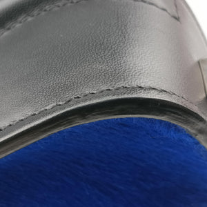 Secondhand Celine Luggage Nano Shopper Blue x Green x Black leather×ponyhair handbag | stylenewstar