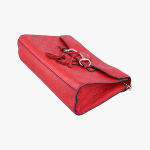 Vintage Gucci Emily Red Leather 295402 shoulderbag | stylenewstar