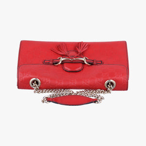 Vintage Gucci Emily Red Leather 295402 shoulderbag | stylenewstar