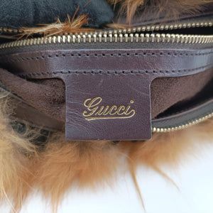 Pre-owned Gucci Bamboo Ring Hobo Brown mink 131038 handbag | stylenewstar