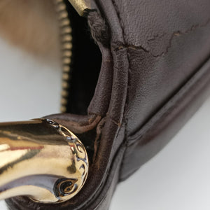 Pre-owned Gucci Bamboo Ring Hobo Brown mink 131038 handbag | stylenewstar