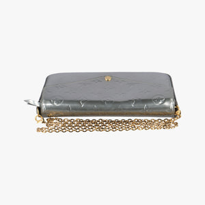 Vintage Louis Vuitton Pochette Felice Silver Vernis M68648 shoulderbag | stylenewstar