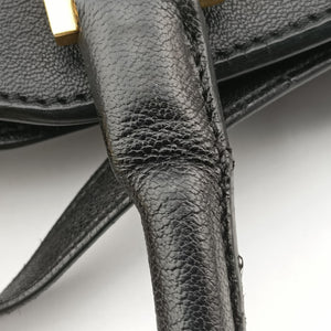 Pre-owned Yves Saint Laurent Cabas ChYc Mini Black Leather 311222 shoulderbag | stylenewstar