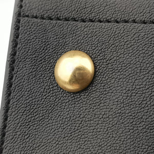 Pre-owned Yves Saint Laurent Cabas ChYc Mini Black Leather 311222 shoulderbag | stylenewstar