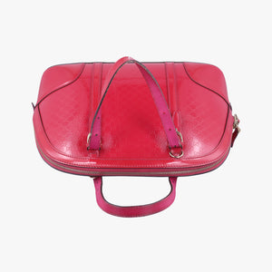 Pre-owned Gucci Microguccissima Rose Patent 309617 shoulderbag | stylenewstar