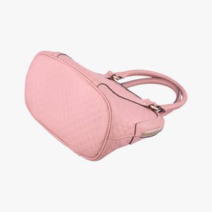 Pre-owned Gucci Microguccissima Pink Leather 449654 shoulderbag | stylenewstar