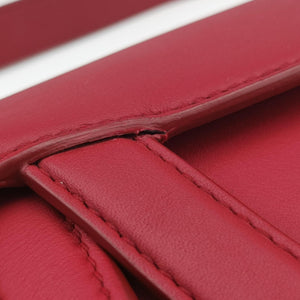Vintage Christian Dior Saddle Red Leather shoulderbag | stylenewstar