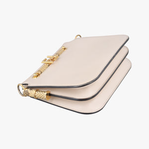 Secondhand Fendi Touch Beige Leather 8BT349 shoulderbag | stylenewstar