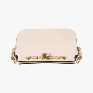 Secondhand Fendi Touch Beige Leather 8BT349 shoulderbag | stylenewstar