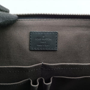 Pre-owned Louis Vuitton Porte Documents Jour Noir Damier Graphite N48224 handbag | stylenewstar