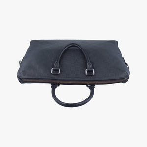 Pre-owned Louis Vuitton Porte Documents Jour Noir Damier Graphite N48224 handbag | stylenewstar