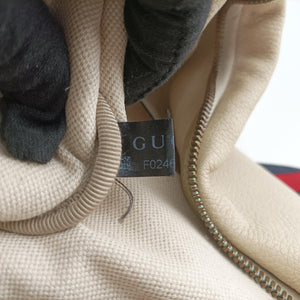 Pre-owned Gucci Gucci print White Leather 530412 bum bag/waist bag | stylenewstar