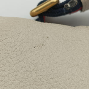 Pre-owned Gucci Gucci print White Leather 530412 bum bag/waist bag | stylenewstar