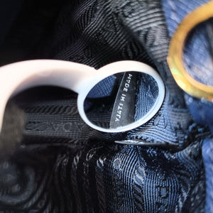 Pre-owned Prada Galleria front pocket Blue SAFFIANO Leather BN2674 shoulderbag | stylenewstar