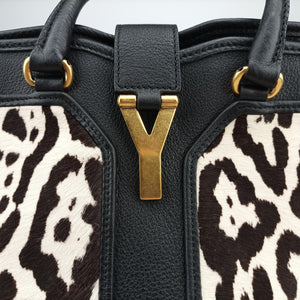 Pre-owned Yves Saint Laurent Cabas ChYc Mini Multicolour Leather×ponyhair 297957 shoulderbag | stylenewstar