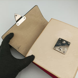 Pre-owned Louis Vuitton Spring Street PM Creme×Rose Vernis M90454 shoulderbag | stylenewstar