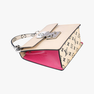 Pre-owned Louis Vuitton Spring Street PM Creme×Rose Vernis M90454 shoulderbag | stylenewstar