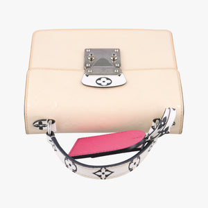 Pre-owned Louis Vuitton Spring Street PM Creme×Rose Vernis M90454 shoulderbag | stylenewstar