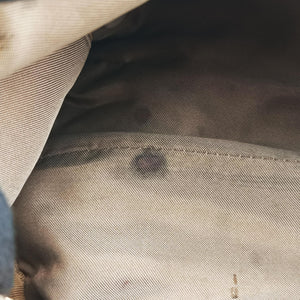 Pre-owned Fendi Zucchino Forever Bauletto beige canvas 8BL063 handbag | stylenewstar