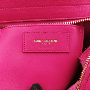 Pre-owned Yves Saint Laurent Y Ligne Petit Cabas Rose Leather 311210 shoulderbag | stylenewstar