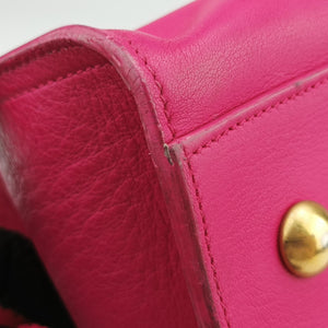 Pre-owned Yves Saint Laurent Y Ligne Petit Cabas Rose Leather 311210 shoulderbag | stylenewstar