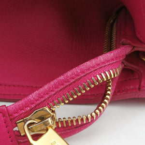Pre-owned Yves Saint Laurent Y Ligne Petit Cabas Rose Leather 311210 shoulderbag | stylenewstar