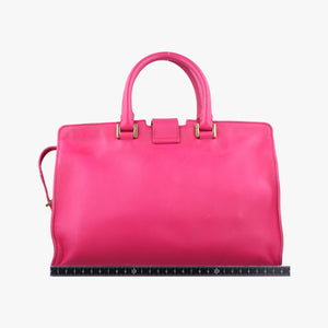 Pre-owned Yves Saint Laurent Y Ligne Petit Cabas Rose Leather 311210 shoulderbag | stylenewstar