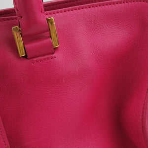 Pre-owned Yves Saint Laurent Y Ligne Petit Cabas Rose Leather 311210 shoulderbag | stylenewstar