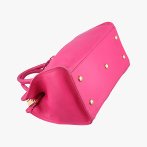 Pre-owned Yves Saint Laurent Y Ligne Petit Cabas Rose Leather 311210 shoulderbag | stylenewstar
