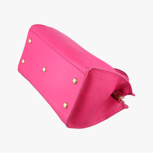 Pre-owned Yves Saint Laurent Y Ligne Petit Cabas Rose Leather 311210 shoulderbag | stylenewstar