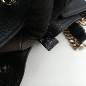 Pre-owned Gucci Bamboo Fringe Tassel Bucket Black Leather 387613 shoulderbag | stylenewstar