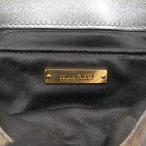 Pre-owned Miu Miu Miu Lady Silver Leather shoulderbag | stylenewstar