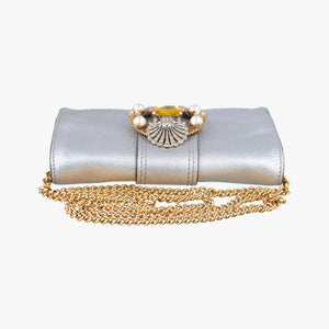 Pre-owned Miu Miu Miu Lady Silver Leather shoulderbag | stylenewstar