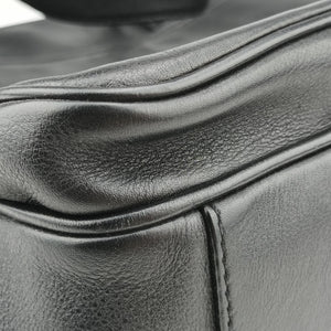 Vintage Prada triangle logo plate Black leather 2VG033 shoulderbag | stylenewstar